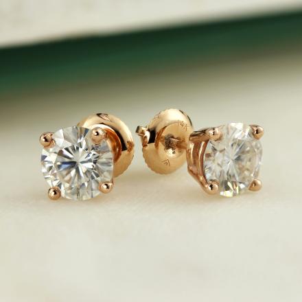 Lab Grown Diamond Stud Earrings Round 1.00 ct. tw. (0.50ct