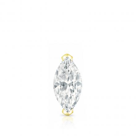 Natural Diamond Single Stud Earring Marquise 0.25 ct. tw. (I-J, I1) 14K Yellow Gold V-End Prong