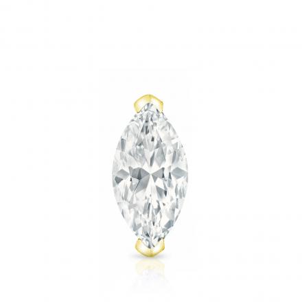 Natural Diamond Single Stud Earring Marquise 0.38 ct. tw. (I-J, I1-I2) 14K Yellow Gold V-End Prong