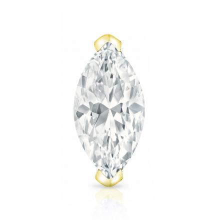 Lab Grown Diamond Single Stud Earring Marquise 1.00 ct. tw. (H-I, VS) 14k Yellow Gold V-End Prong