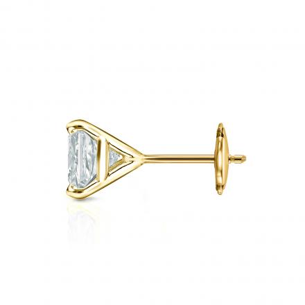 Lab Grown Diamond Single Stud Earring Princess 2.50 ct. tw
