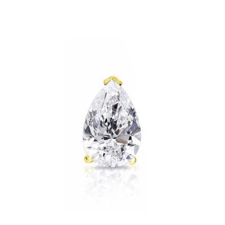 Lab Grown Diamond Single Stud Earring Pear 0.375 ct. tw. (G-H, VS1-VS2) 14k Yellow Gold V-End Prong