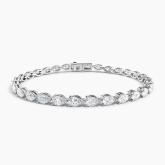 Lab Grown Diamond Pear East-West Tennis Bracelet (6.00 ct. tw.) 7 Inch in 14K White Gold