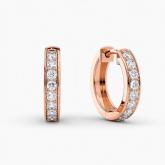 Quintessential Small Lab Grown Diamond Hoops 0.50 ct. tw. (E-F,VS) 14K Rose Gold