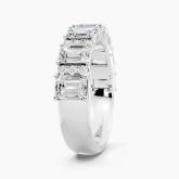 Emerald and Round Natural Diamond Fashion Ring (2.56 ct. tw.)