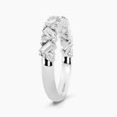Round and Baguette Cluster Lab Grown Diamond Fashion Ring (0.59 ct. tw.)