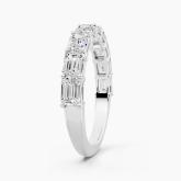 Nine Stone East-West Emerald Lab Grown Diamond Ring (2.22 ct. tw.)