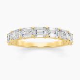 Nine Stone East-West Emerald Lab Grown Diamond Ring (2.22 ct. tw.)