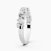 Round and Pear Cluster Lab Grown Diamond Ring (1.03 ct. tw.)