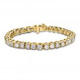 Lab Grown Diamond Tennis Bracelet 12.00 ct. tw. (E-F, VS1-VS2) in 14K Yellow Gold, 7.25 inch
