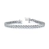 Lab Grown Diamond Round Bezel Tennis Bracelet (2.85 ct. tw.)