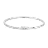 Round Lab Grown Diamond Tennis Bracelet 1.10 (E-F,VS) in 14K White Gold