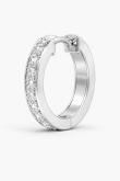 Quintessential Small Natural Diamond Single Hoop 0.50 ct. tw. (H-I, SI1-SI2) 14K White Gold