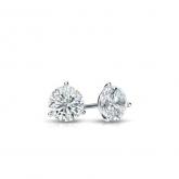 thumbnail image 2 of HarlemBling 925 Sterling Silver Moissanite Martini Stud Earrings – 3-10mm, Pushback, Hip Hop Style 2 of 3