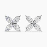 Floral Marquise Lab Grown Diamond Fashion Stud Earrings (2.64 ct. tw.)