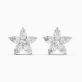Floral Natural Diamond Fashion Stud Earrings (1.21 ct. tw.)