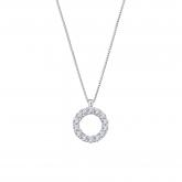 Sterling Silver Circle Of Life Pendant Necklace 0.25 ct.tw. (H-I,I1-I2)