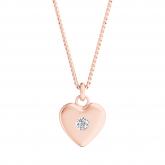 Heart Diamond Pendant 0.03 ct. tw. (H-I, I1-I2) in 14K Rose Gold