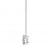 Certified Lab Grown Diamond Solitaire Pendant Oval 3.25 ct. tw. (H-I, VS) in 14k White Gold
