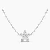 Floral Round and Pear Lab Grown Diamond Fashion Pendant (0.60 ct. tw.)