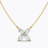 Floral Marquise Natural Diamond Fashion Pendant (0.84 ct. tw.)