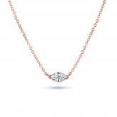 Diamond Solitaire Pendant Marquise 0.50 ct. tw. (G-H, I1-I2) in 14K Rose Gold
