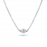 Diamond Solitaire Pendant Marquise 0.50 ct. tw. (G-H, I1-I2) in 14K White Gold