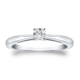 Certified Platinum 4-Prong Asscher Diamond Solitaire Ring 0.25 ct. tw. (I-J, I1-I2)