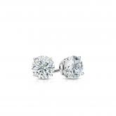 Lab Grown Diamond Stud Earrings Round 0.20 ct. tw. (I-J, SI1-SI2) in Platinum 4-Prong Basket