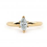 Diamond Solitaire Ring Marquise 0.50 tw. (G-H, I1-I2) in 14k Yellow Gold