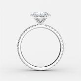 Natural Diamond Halo Engagement Ring Round 2.00 ct. tw. (J