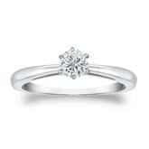 Natural Diamond Solitaire Ring Round 0.33 ct. tw. (I-J, I1-I2) Platinum 6-Prong