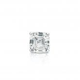 Natural Diamond Single Stud Earring Asscher 0.31 ct. tw. (G-H, VS1-VS2) 14k White Gold 4-Prong Basket