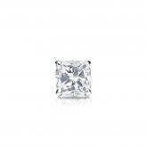 Natural Diamond Single Stud Earring Cushion 0.25 ct. tw. (I-J, I1-I2) 14k White Gold 4-Prong Martini