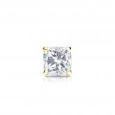 Natural Diamond Single Stud Earring Cushion 0.31 ct. tw. (I-J, I1-I2) 14k Yellow Gold 4-Prong Martini