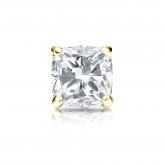 Natural Diamond Single Stud Earring Cushion 1.00 ct. tw. (G-H, VS1-VS2) 18k Yellow Gold 4-Prong Martini