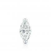 Natural Diamond Single Stud Earring Marquise 0.31 ct. tw. (I-J, I1) 18k White Gold V-End Prong