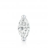 Natural Diamond Single Stud Earring Marquise 0.38 ct. tw. (I-J, I1-I2) 18k White Gold V-End Prong