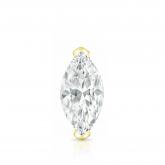 Natural Diamond Single Stud Earring Marquise 0.50 ct. tw. (I-J, I1-I2) 14K Yellow Gold V-End Prong