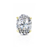 Natural Diamond Single Stud Earring Oval 0.75 ct. tw. (G-H, VS1-VS2) 14K Yellow Gold 4-Prong Basket