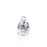 Natural Diamond Single Stud Earring Pear 0.38 ct. tw. (H-I, SI1-SI2) 14k White Gold V-End Prong