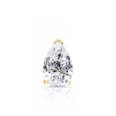 Natural Diamond Single Stud Earring Pear 0.38 ct. tw. (G-H, VS1-VS2) 18k Yellow Gold V-End Prong