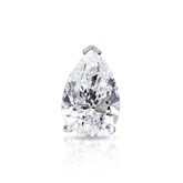 Natural Diamond Single Stud Earring Pear 0.75 ct. tw. (I-J, I1) 14k White Gold V-End Prong