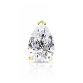 Natural Diamond Single Stud Earring Pear 0.75 ct. tw. (G-H, VS2) 14K Yellow Gold V-End Prong