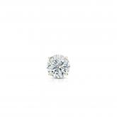 Natural Diamond Single Stud Earring Round 0.13 ct. tw. (G-H, SI1) 14k Yellow Gold 4-Prong Basket