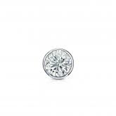 Natural Diamond Single Stud Earring Round 0.20 ct. tw. (G-H, VS1-VS2) Platinum Bezel