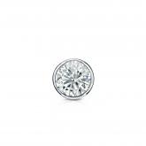 Natural Diamond Single Stud Earring Round 0.25 ct. tw. (I-J, I1-I2) Platinum Bezel