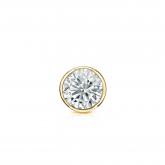 Natural Diamond Single Stud Earring Round 0.25 ct. tw. (G-H, VS1-VS2) 18k Yellow Gold Bezel