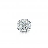 Natural Diamond Single Stud Earring Round 0.31 ct. tw. (I-J, I1-I2) Platinum Bezel