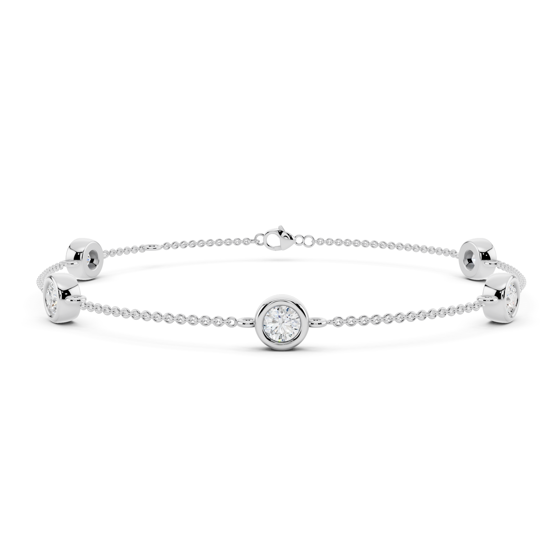 1.00 ct. tw Silver & Lab Diamonds by the Yard Bracelet (D-E, VS)